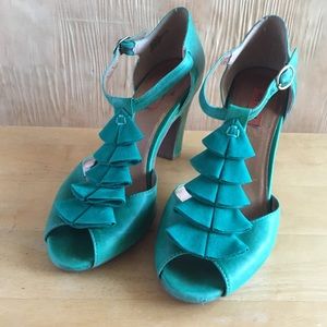 Miz Mooz Sailor Leather Sandal in Green